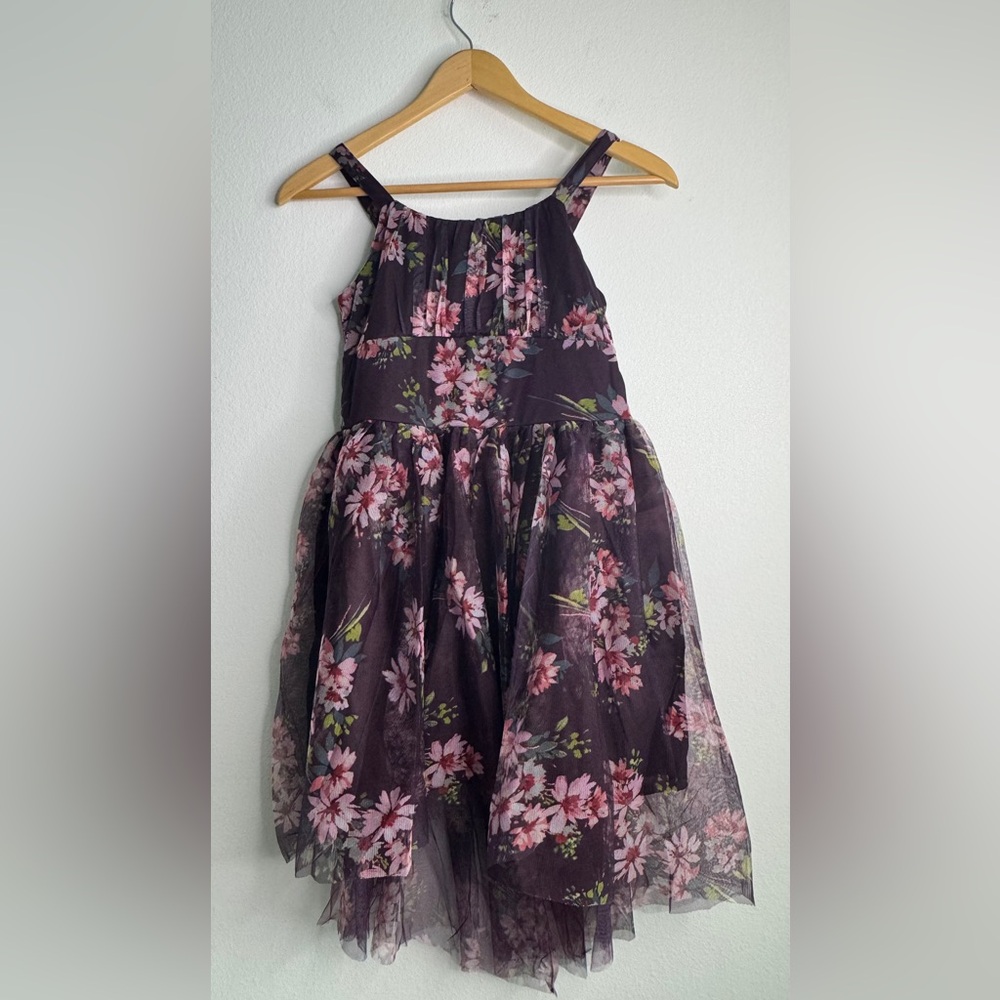 Zenzi Floral Purple Dress - Picture 4 of 6
